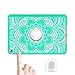 iPad Mini 4 Case A1538/A1550, Hocase Rugged Hybrid Double Layer Shockproof Protective Hard Rubber Case for Apple iPad Mini 4 Retina - Aqua Flower/Grey