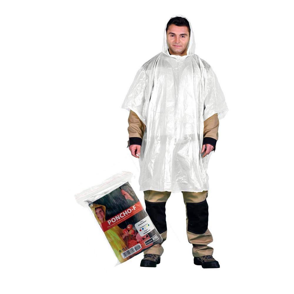 Reis PONCHO-F_W Protective Rainproof Poncho, White, Uni Size, Pack of 20