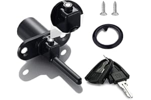 XIEHE 288 Drawer Locks with Keys, Zinc Alloy Office Furniture Drawer Lock, File Cabinet Locks Replacement for Wardrobe Furniture Locker Showcase One Pack 16mm (Black)