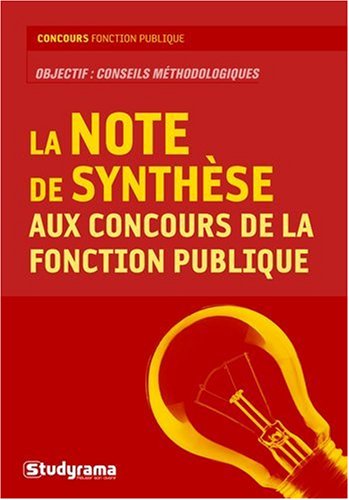 La  note de synthèse aux concours de la fonction publique