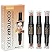 Contour Stick, Concealer Contour, Highlighters Stick, Face Highlighters, 6 Colour Make up Concealer contouring stift, Makeup Double-end Highlight Contour Sticks Cream Set Bronzer and Highlighter Stick