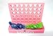 New Connect 4 in Row Game Heart Shape Family Board Game (Pink Board Color) Pocket size 5.2