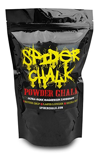 Spider Chalk Weight Lifting Chalk, Premium Quality Loose Chalk for Rock Climbing, Cross Fitness Training, and Gymnastics, Grip Enhancer, 99% Pure Loose Chalk, Made in the USA - 8oz