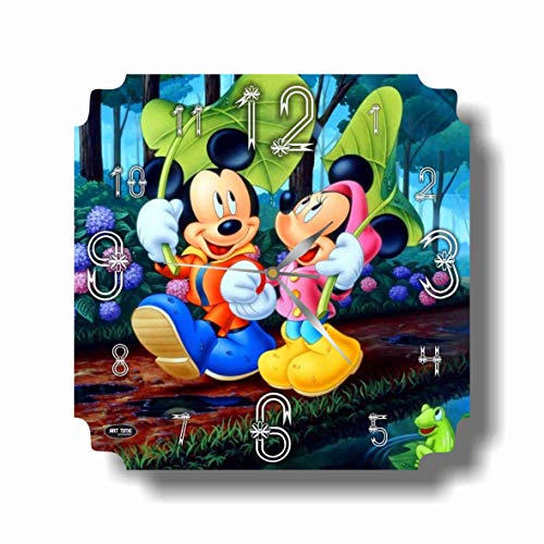 MAGIC WALL CLOCK FOR DISNEY FANS Mickey Mouse Clubhouse 11’’ Handmade Made of Acrylic Glass - Get Unique décor for Home or Office – Best Gift Ideas for Kids, Friends, Parents and Your Soul Mates