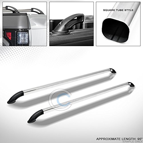 Velocity Racing Nylon+Stainless Steel Sqaure Bar Truck Side Rails Rs 02-16 Dodge Ram 8'/96" Bed