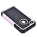 Pasonomi iPhone 4 Case-Premium Heavy Duty Hybrid Shockproof Durable Bumper Armor Cover for Apple iPhone 4S/4(Pink)