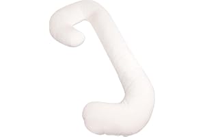 Leachco Snoogle® Supreme │ Total Body Pregnancy/Maternity Pillow │ with a Zippered Removable Cover - Ivory