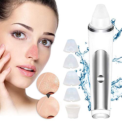 Blackhead Remover Vacuum, Pore Cleaner Vacuum Comedone Extractor Tool Device Electric Face Nose Blackhead Whitehead Remover with 3 Adjustable Suction Power and 5 Replacement Probes