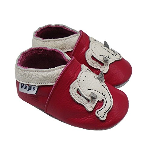 image for Mejale Cartoon Soft Sole Leather Baby Crib Shoes Infant Toddler Prewal