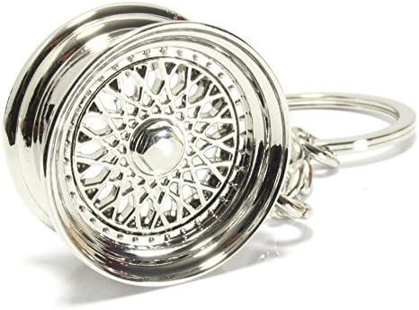 like BBS RIM crossing rim wheel key chain fob pendant DUB (silver)
