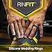 Silicone Wedding Ring/Band Men Women 4 5 Rings Pack- Designed Silicone Rubber Rings - Comfortable Durable Wedding Ring Replacement - Matching Sets - U.S Design Patent (8, Men's Rings)