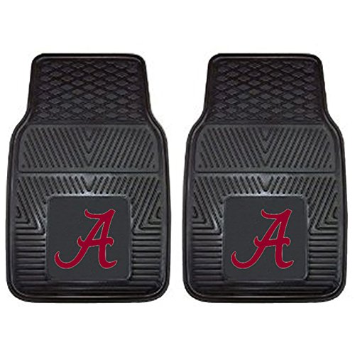 University of Alabama Crimson Tide College NCAA Collegiate Sports Team Logo Front & Rear Car Truck SUV Vinyl Car Floor Mats - 4PC