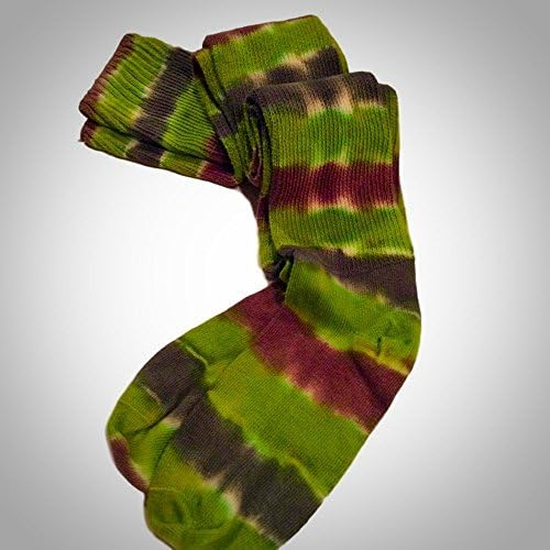 Green Thigh High Socks | Tie Dye | Incense and Peppermints