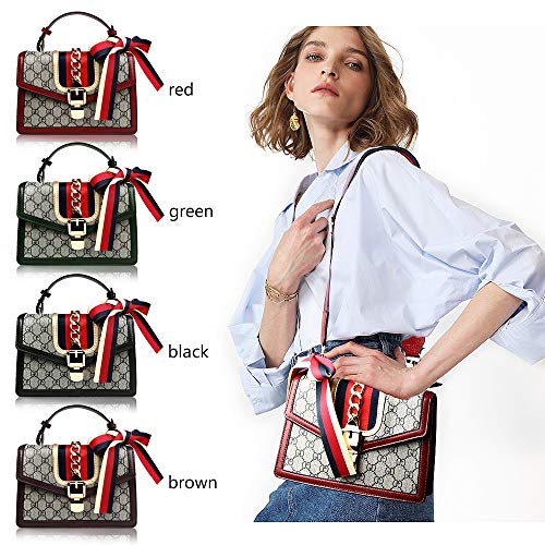 Beatfull Designer Women HandbagS, Retro Shoulder Bag Ladies Bee Bag Top Handle Hanfbag (brown-chain)