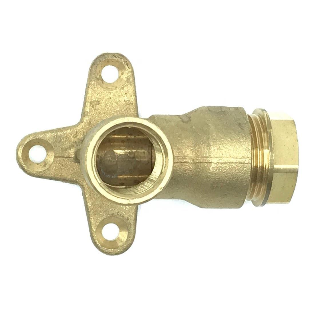 Plass-ONE 20mm x 1/2" Push Fit MDPE Wallplate Elbow - 1000