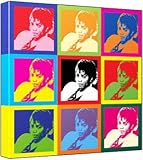 Toy Michael Jackson - Pop Art Print (3-Tone; Andy Warhol's Che Guevara Style) 50 x 50 x 2 cm Large Square Deep Box Canvas Book