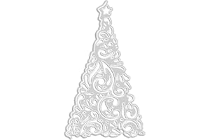 Matrices de découpe en métal en forme de sapin de Noël, pochoirs de gaufrage pour scrapbooking, fabrication de cartes, argent