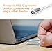 USB-C to VGA Adapter, ARKTEK USB Type C (Thunderbolt 3 Compatible) to VGA + USB 3.0 + USB-C Charging Hub Adapter for MacBook Pro Chromebook Pixel and more (Aluminum Case, Silver)