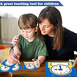 Junkin 25 Pcs Teaching Clock Kit, Clocks Practice