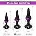 Diabella Dual Motor G Spot & Clitoris Black Vibrator w/ Anal Plug Adult Toy Set. 10 Pulsating Modes, Waterproof, Rechargeable, Medical Grade Silicone, Exclusive 2017 Vibe2o (Small 4