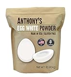 Anthony's Egg White Powder (1lb), Non-GMO, Gluten Free, Made in USA