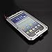 Galaxy S4 Case,Gorilla Glass Luxury Aluminum Alloy Protective Metal Extreme Shockproof Military Bumper Heavy Duty Cover Shell Case Skin Protector for Samsung Galaxy S4 i9500 (Silver)