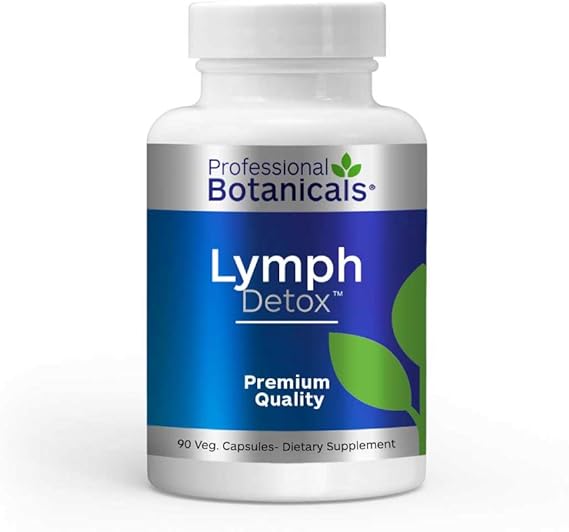Professional Botanicals Lymph Detox Natural Vegan Lymphatic Drainage Supplement Supports