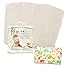 Premium Bamboo Changing Pad Liners | Thicker-Wider-Longer| Non-slip & Waterproof| Washer/Dryer Friendly| Bonus Wet/Dry Bag by AMUNIQ