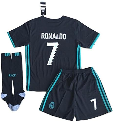 Ronaldo #7 NEW 2017/2018 Real Madrid Away Jersey Shorts &amp; Socks for Kids (9-10 Years Old)