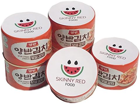 Korean Stir-Fried Cabbage Kimchi Can Pakage 160g (5.64 Ounce) 6ea