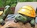 Solar Powered Turtles on Log Decoration- Ultra Durable Polyresin- Intricate Detailing- Wireless Outdoor Accent Lighting- Best Decor Ornaments for Garden/ Yard/ Water Feature