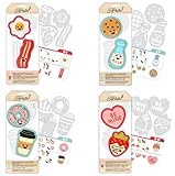 Sweet Sugarbelle - We Go Together Kit - Bacon & Eggs, Milk & Cookies, Coffee & Donuts and Valentine Sweets - Cookie Cutter Sets