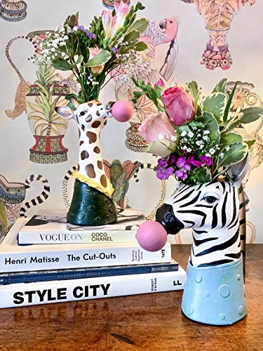 Face-Vase--Zebra-Vase-This-Fabulous-Flower-vase-Makes-an-Ideal-Elegant-Ceramic-Vase-for-Any-Home-or-Office-Decor-The-Perfect-Head-Planter-for-a-Touch-of-Animal-Magic-Zebra