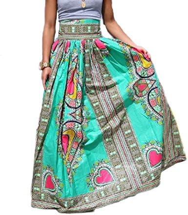 Vska Women Vogue Printing Pattern Africa Dashiki Big Pendulum Long Skirts As Picture L