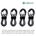 Micro USB Cable, Xcords 4Pack 6FT Micro USB to USB Charger Cable Nylon Braided, Fast Charging Cable for Android/Windows/Tablet/Samsung/Blackberry/Echo Dot/PS4/XBOX/HTC/LG(Carbon Black)