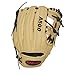Wilson A500 Baseball Glove, Black/Blonde/Red, Left Hand