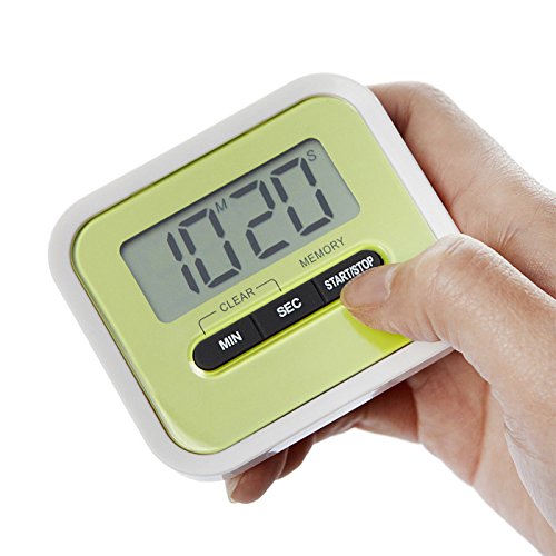 Muicatte Portable Count Down Timer with LCD Display for Kitchen/Lab
