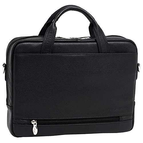 McKleinUSA MONTCLARE 15495 Black Leather Netbook Laptop Brief