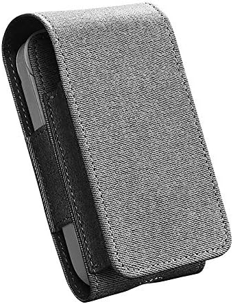 Vimbhzlvigour Stylish Portable Faux Leather Protective Case Sleeve for IQOS E-cigarette Light Gray
