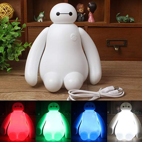 luz de noche creative new big hero cute cartoon baymax led usb de carga luz de noche lampara de dormitorio regalo de ninos lampara de noche ninos