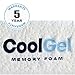 Cool Gel Twin XL Mattress 6 Inch Memory Foam Medium Firm, Gel Memory Foam Mattress Twin XL Cooling, Made in the USA, 6