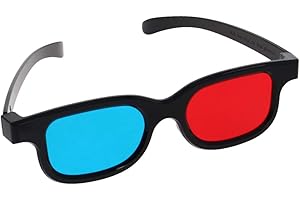 Othmro Red-Blue 3D GlassesPlastic Frame Black Resin Lens 3D Movie Game-Extra Upgrade Style 1pcs