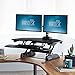 VARIDESK – Height Adjustable Standing Desk for Cubicles – Cube Corner 36 – Stand Up Desk for Dual Monitors