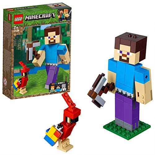 Minecraft Lego 21148 BigFig Steve mit Papagei