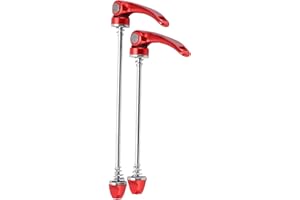 POENVFPO Quick Release Skewer, Front 100mm Rear 135mm QR Axle for Mountain Bike Road Bike, with 7075 Aluminum Alloy