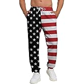 Bornore Men's Jogger Pants 80s Workout Costumes 90s Funny Sweatpants with Pockets Casual Sports Track Pants