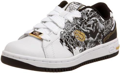 unltd. by marc ecko Little Kid/Big Kid Cartel-Raged Sneaker,White/Black,5.5 M US Big Kid