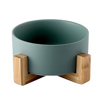 Tartiery Elevated Pet Bowl Raised Dog Feeder Ceramic Pet Bowl Eco