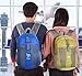 Bago Lightweight Backpack. Water Resistant Collapsible Rucksack for Travel and Sports. Foldable and Packable Daypack for Adults, Men and Women, Teens and Children (DeepBlue)