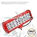 YITAMOTOR 9 Inch LED Light Bar 54W LED Work Light Spot Flood Combo Waterproof Offroad Driving Fog Pod Light for 4X4 4WD Pickup Truck Light ATV Light Boat 12V, 2 Years Warranty, (Red, Pack of 2)